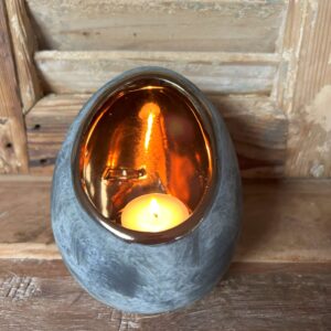 Stone Grey gold waxinelichhouder