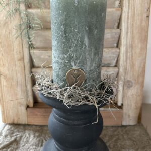 Rustic Candle Forest Green Ø7xH12