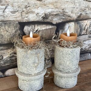 Tealightholder special Limestone L