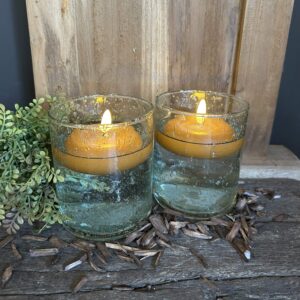 Drijfkaarsen LED amber Ø7,5CM