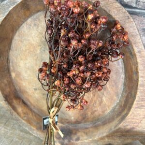 Kunstbundel Ilex Serrata bruin