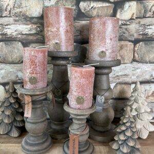 Rustic Candle Bric Ø7xH12