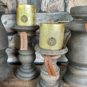 Rustic Candle Gold Ø7xH7