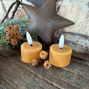 Waxine LED amber Ø4×2,5cm