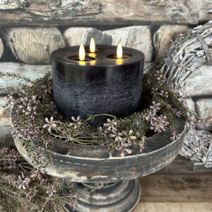 Stompkaars LED zwart Ø15xH10cm