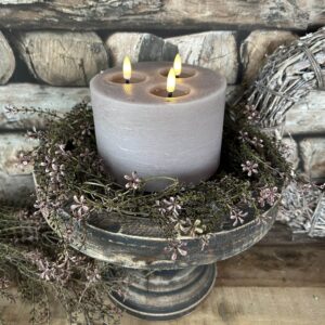 Stompkaars LED grijs Ø15xH10cm