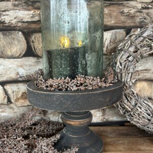 Houten plateau op voet Ø24xH17,5