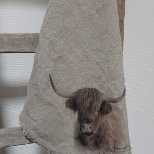 Gekleurde Shabby doek Hooglander