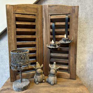 Louvre luik dubbel gebogen