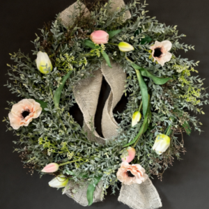 Kunst voorjaarskrans zalm