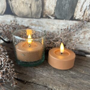 Maxi theelicht amber LED outdoor