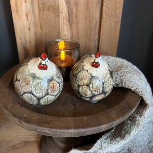 Houten plateau op voet Ø29xH20