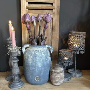 Kunst tulpen paars 47cm