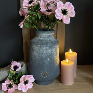 Vase Basic with Neck Ancient Clay Ø19xH30