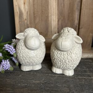 Set of 2 Funny Sheep Majestic Taupe