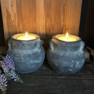 Tealight Coulongne Ancient Clay Ø12xH10