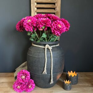 Dahlia Bundle Dark Pink 56cm