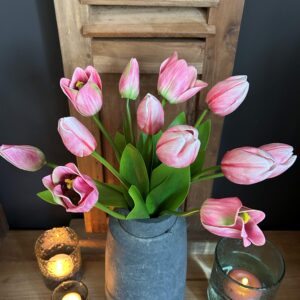 Kunst tulpen roze Sylxz