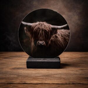 Glasplaat met houder hooglander