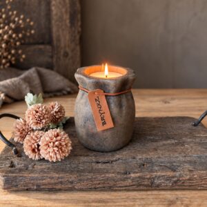 Bagsac Candlecup with Rope Majestic Brown Ø11xH13
