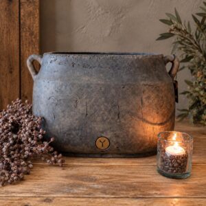 Planter Oval Two Ears Majestic Brown M